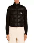 Комбинированный кардиган Moncler, черный - фото 4