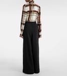 Широкие брюки из хлопка Dries Van Noten, черный - фото 3