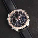 Часы CASIO Waterproof EDIFICE Solar Powered Mens Black Analog/Digital Combo, черный - фото 3