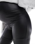 ТОЛЬКО леггинсы для беременных с покрытием черного цвета Only - фото 5