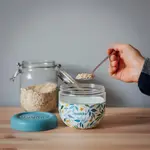 Силиконовый контейнер Листья Quokka, синий - фото 3