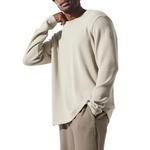 Футболка Elevate Waffle Long мужская Alo Yoga, Ecru/Bone - фото 7