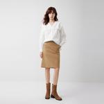 ELLE Рубашка Women's White Navy Collar Moderate - фото 4