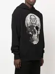 Худи с логотипом Skull Philipp Plein, черный - фото 3