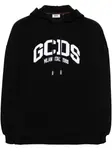 Худи с вышитым логотипом GCDS, черный - фото