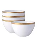 Набор из 4 мисок для хлопьев «Шарлотта» Noritake, gold - фото