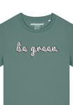Футболка с принтом BE GREEN watapparel, темно-зеленый - фото 4
