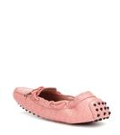 Кожаные мокасины Gommino Tod's, Rosa Soiree - фото 3