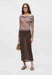 Юбка Gina Tricot SHEER MIDI SKIRT, Java /Brown - фото 5