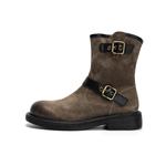 Майярд Стиль Ботинки Женские Джип Полуботинки, Хаки - фото 6