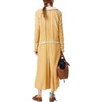 Платье с длинными рукавами женское желтое Miu Miu - фото 3