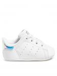 Кроссовки Stan Smith Crib adidas, белый - фото