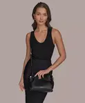 Сумка через плечо из кашемира Donna Karan New York, черный - фото 7