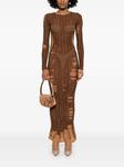 Diesel платье макси M-Calimera, коричневый - фото 2