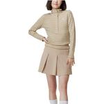 Трикотажная футболка GAP, коричневая в полоску - фото 9