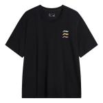 Футболка с тройным логотипом Li-Ning, черный - фото