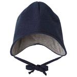 Детская шапочка-ушанка Disana, индиго - фото