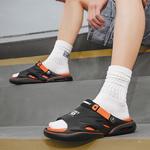 Шлепанцы мужские Deerway, черный/оранжевый - фото 19