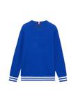 Свитер hilfiger maglioncino in cotone per ragazzi Tommy, синий - фото