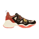 Кроссовки Fendi FFluid Lace Up Low Brandy, оранжевый - фото