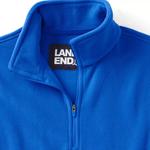 Женский флисовый пуловер с молнией 1/4 Lands End Lands' End, черный - фото 4