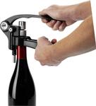 Профессиональный штопор Le Creusetс ножом для капсул, для извлечения винных пробок, черно-серебристый, металлический, LM250 - фото 7