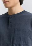 Футболка TOM TAILOR Basic T-shirt, Sky Captain Blue White Melange/Light Blue - фото 4