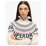 Свитер Superdry Fairisle Branded Jumper, бежевый - фото 2
