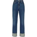 Джинсы с нашивкой Logo Patch Alexander McQueen, синий - фото