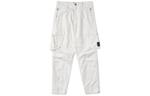 Брюки-карго мужские белые Stone Island, белый - фото