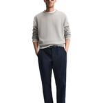 Трикотажная футболка мужская серая ZARA - фото 4