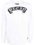 Philipp Plein толстовка Gothic Plein с логотипом, белый - фото