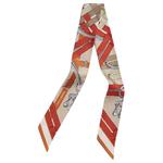 HERMES Шелковый  шарф Mulberry Silk Scarves Women's Multicolor - фото 5