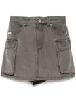 Джинсовая юбка-шорты Chocoolate, серый - фото