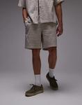 Клетчатые шорты Topman в камне - фото 4