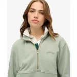 Толстовка Superdry Essential Logo Oversized half zip, зеленый - фото 3