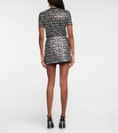 Мини-юбка с логотипом Versace, черный - фото 3