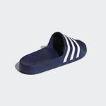 Шлепанцы Adilette Aqua Adidas, цвет Dark Blue/Cloud White/Dark Blue - фото 5