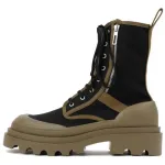 Ботинки мужские Bottega Veneta, черный / хаки - фото