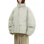 Пуховик унисекс серо-зеленый ADER ERROR - фото 7