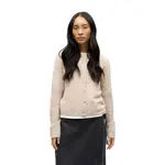 Кардиган Object Agate обычной вязки, бежевый - фото