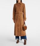 Замшевый тренчкот Tate Nour Hammour, Tabacco - фото 6