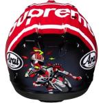 Мотоциклетный шлем Supreme, белый / красный - фото 4