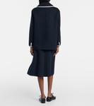 Однобортный джерсейный блейзер S Max Mara, Classic Dark - фото 3