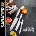 Набор ножей Sabatier Edgekeeper с подставкой, 18 предметов, белый - фото 5