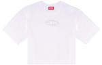 Футболка Diesel T Buxt Crop из хлопка, белая - фото