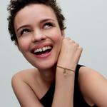 Шарм Paris Eiffel Tower Lab-Grown Diamond Engravable Double Dangle Pandora, покрытие - золото - фото 2