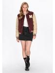 Женская куртка бордового цвета myMo ROCKS - фото 2