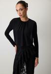 Блуза Touché Privé RUCHED, Black/Black - фото