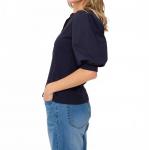 Топ Veronica Henley в темно-синем цвете SIX/FIFTY - фото 3